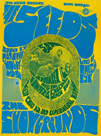 VARIOUS ARTISTS.  [PSYCHEDELIC ROCK CONCERTS.] Group of 6 posters. 1967-1968. Sizes vary.